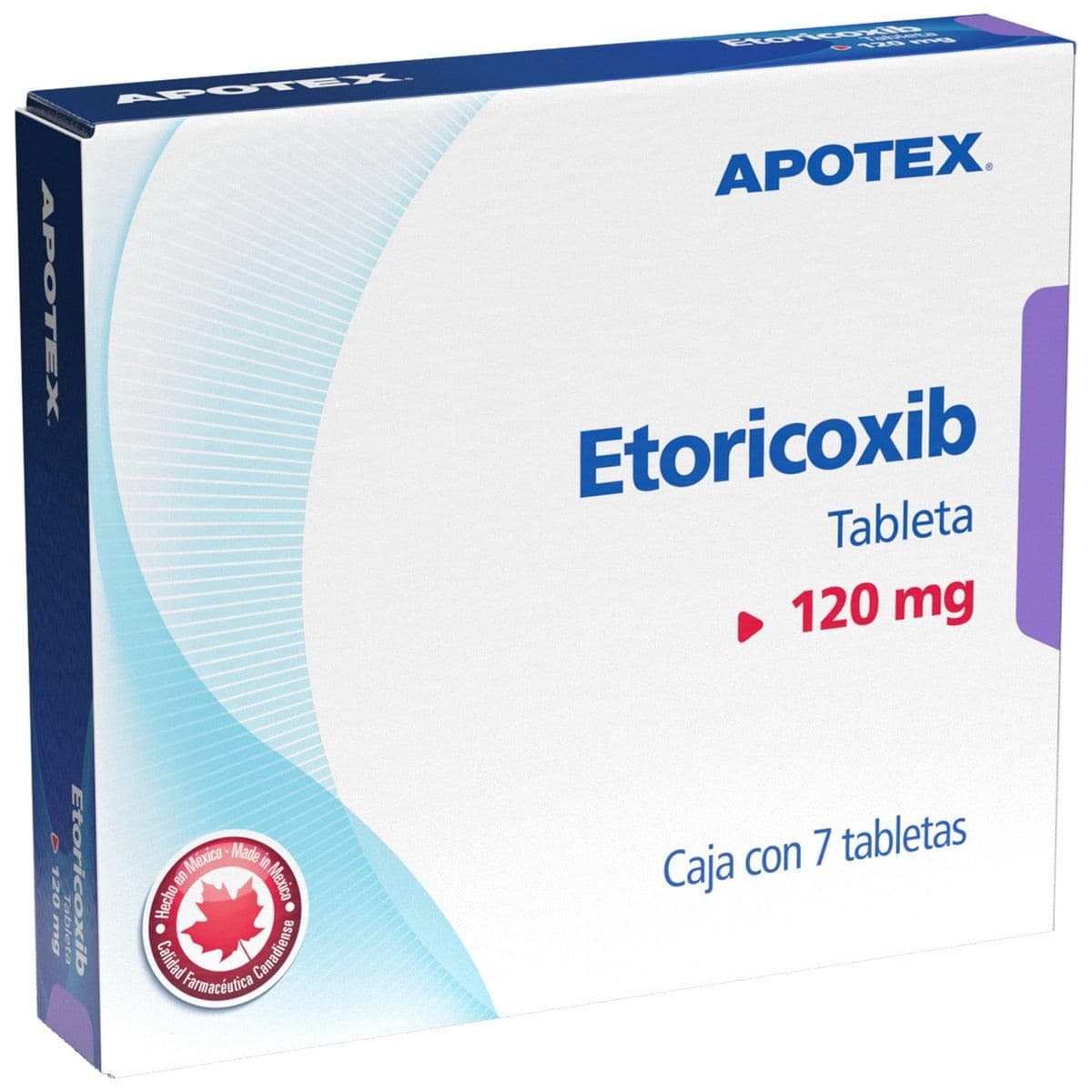 Etoricoxib (apotex) C/7 Tabs. 120 Mg.