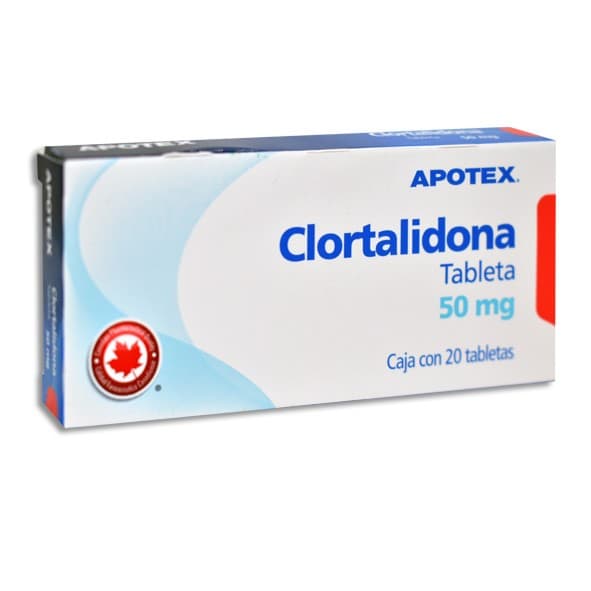 Clortalidona (apotex) C/20 Tabs. 50 Mg.