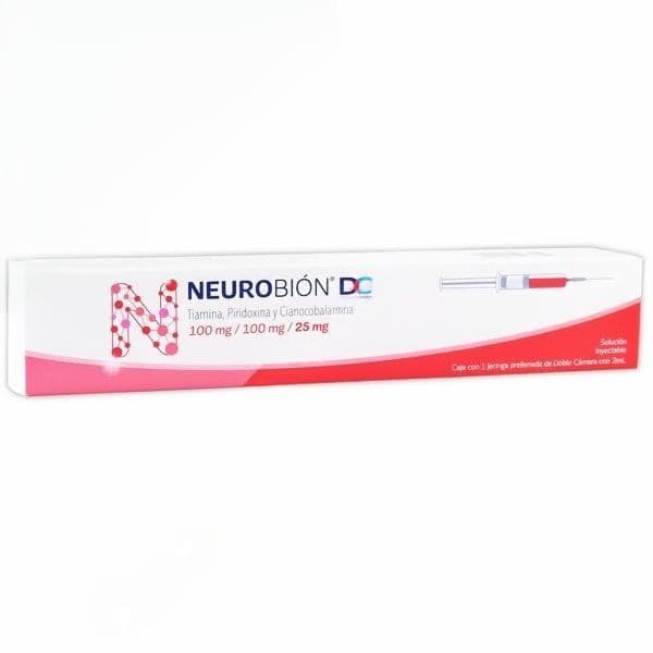Neurobión Dc Sol. Iny. C/1 Jga. Prellenada 100-100-25 Mg/2 Ml.