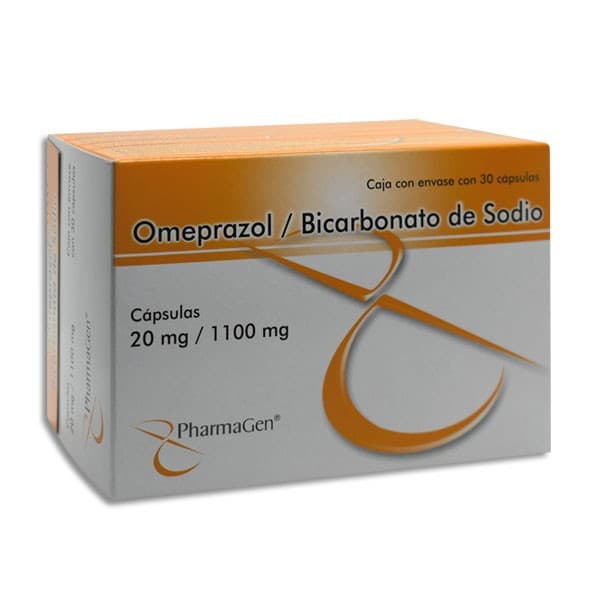 Omeprazol/bicarbonato de Sodio (pharmagen) C/30 Caps. 20/1100 Mg.