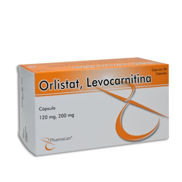 Orlistat / Levocarnitina (pharmagen) C/30 Caps. 120/200 Mg.