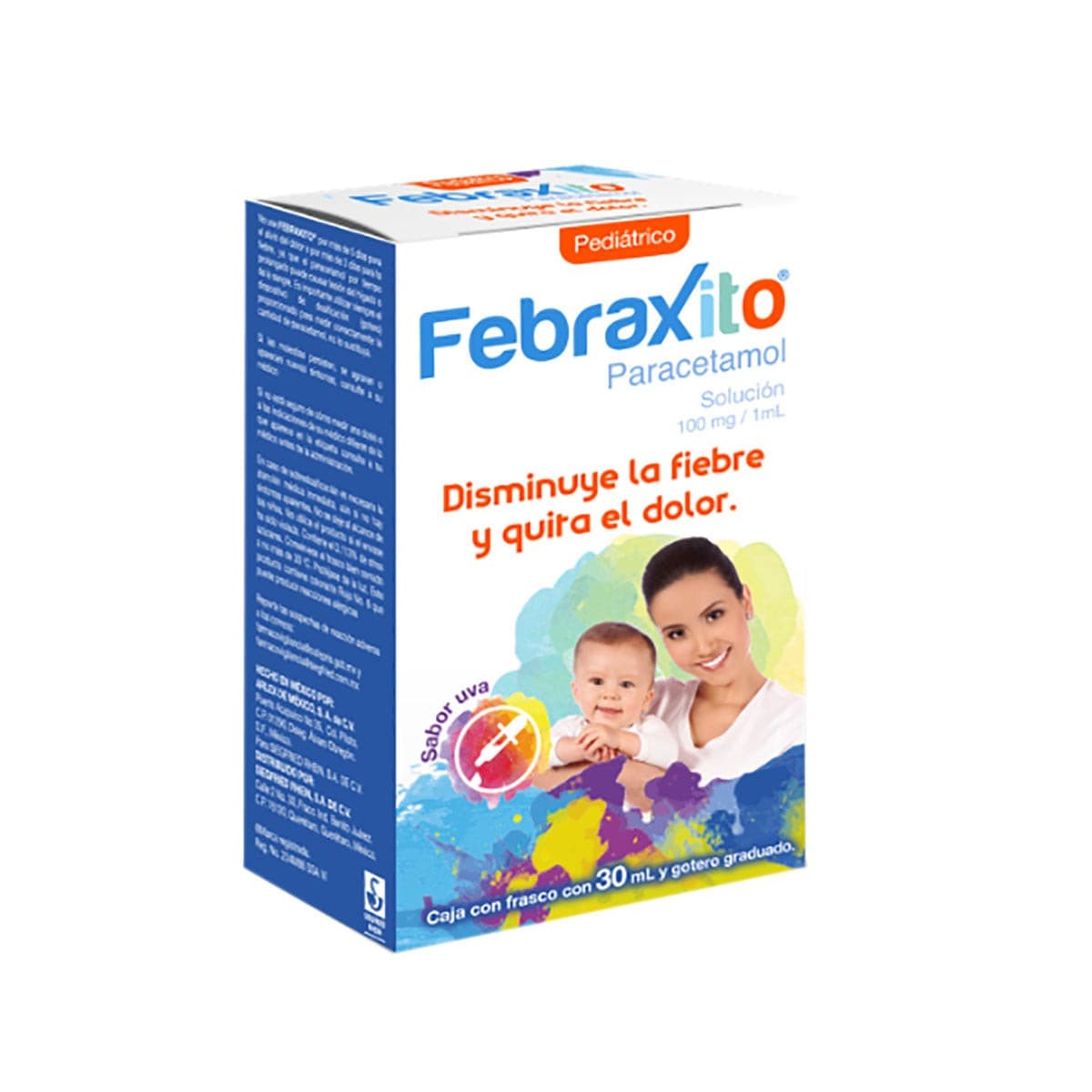 Febraxito Sol. Pediátrico Sab. Uva Fco. Gotero 30 Ml. 100 Mg/1 Ml.