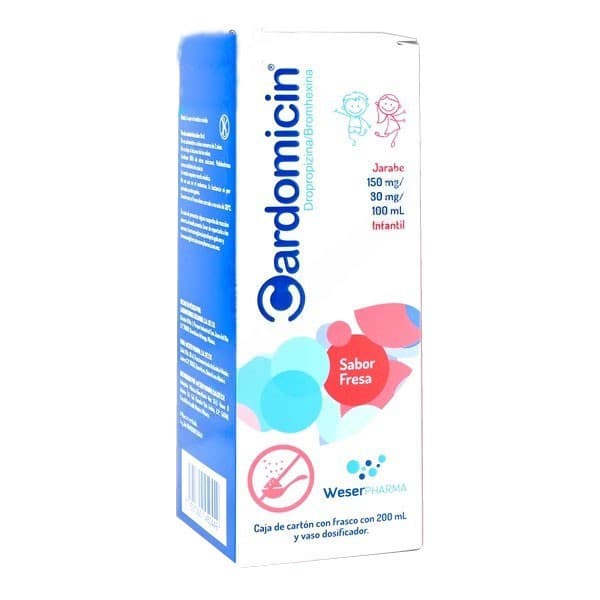 Cardomicin Jbe. Infantil Sab. Fresa Fco. 200 Ml. 150-80 Mg/100 Ml.