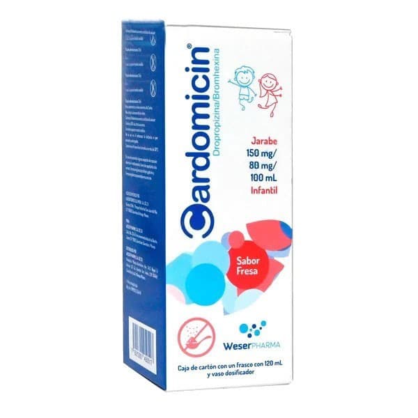 Cardomicin Jbe. Infantil Sab. Fresa Fco. 120 Ml. 150-80 Mg/100 Ml.