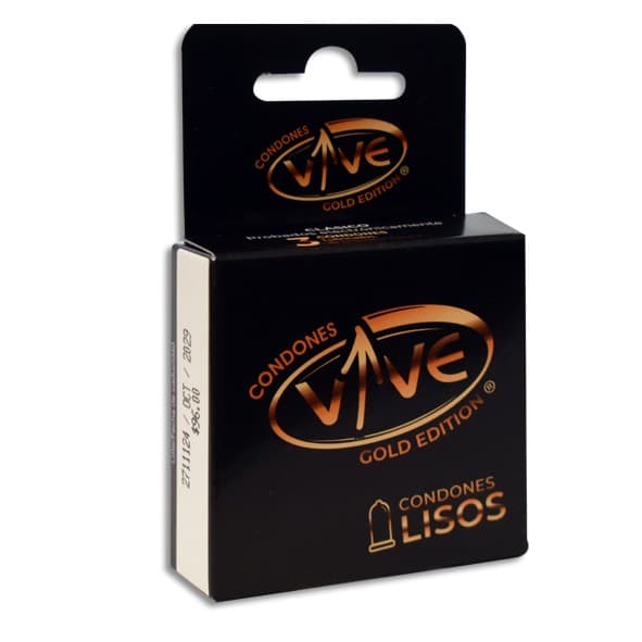Vive Gold Edition Liso Caja C/3 Condones.