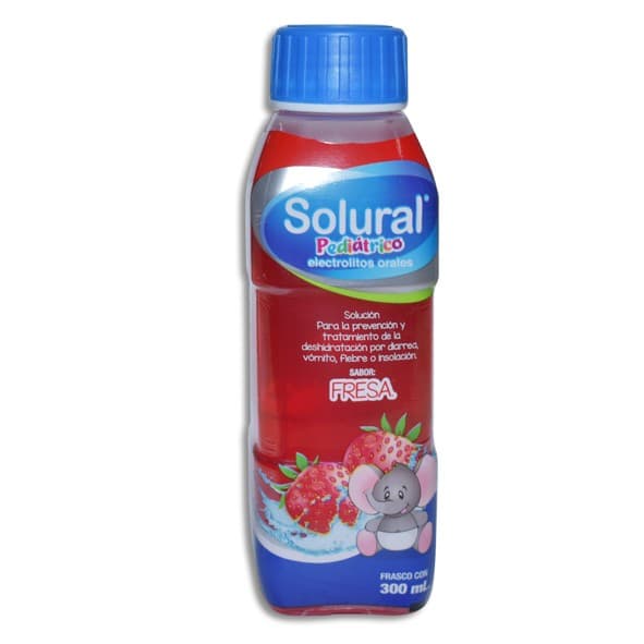 Solural Pediátrico Electrolitos Orales Sol. Sab. Fresa 300 Ml.