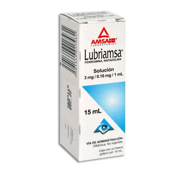 Lubriamsa Sol. Oftálmica Fco. Gotero 15 Ml. 3-0.16 Mg/1 Ml.