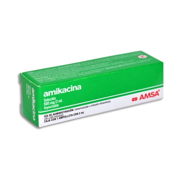 Amikacina (amsa) Sol. Iny. C/1 Ampta. 500 Mg/2 Ml.