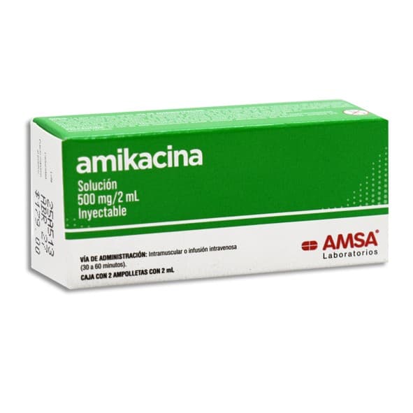 Amikacina (amsa) Sol. Iny. C/2 Amptas. 500 Mg/2 Ml.