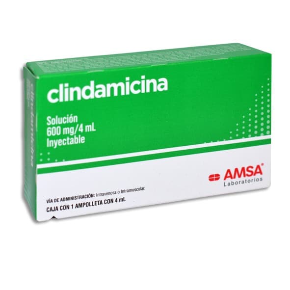 Clindamicina (amsa) Sol. Iny. C/1 Ampta. 600 Mg/4 Ml.