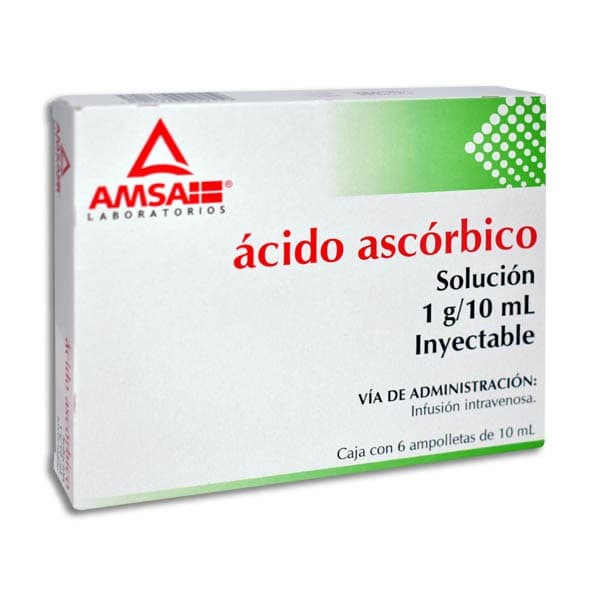 Ácido Ascórbico (amsa) Sol. Iny. C/6 Amptas. 1 G/10 Ml.
