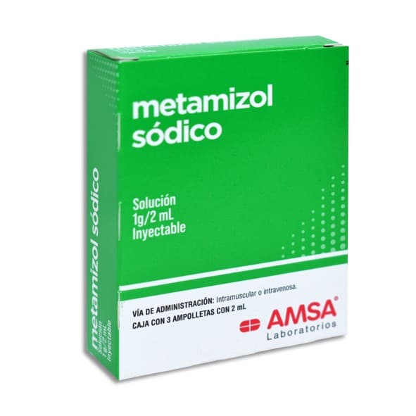 Metamizol Sódico (amsa) Sol. Iny. C/3 Amptas. 1 G/2 Ml.