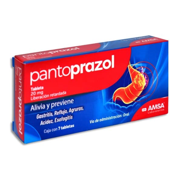 Pantoprazol (amsa) C/7 Tabs. L.r. 20 Mg.