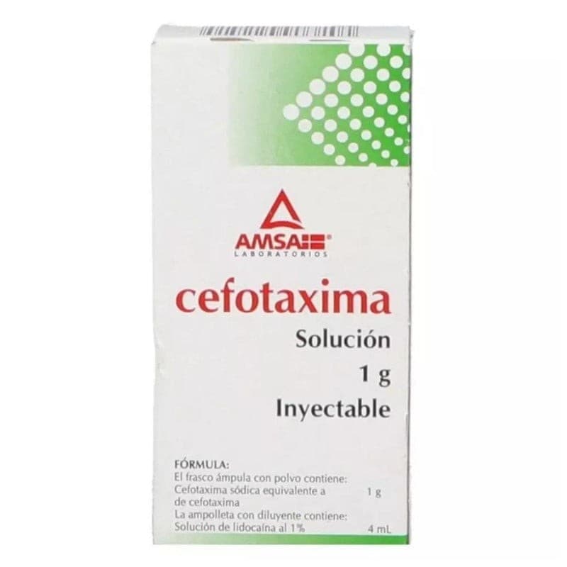 Cefotaxima (amsa) I.m. Sol. Iny. C/1 Fco. Amp. 1 G/4 Ml.