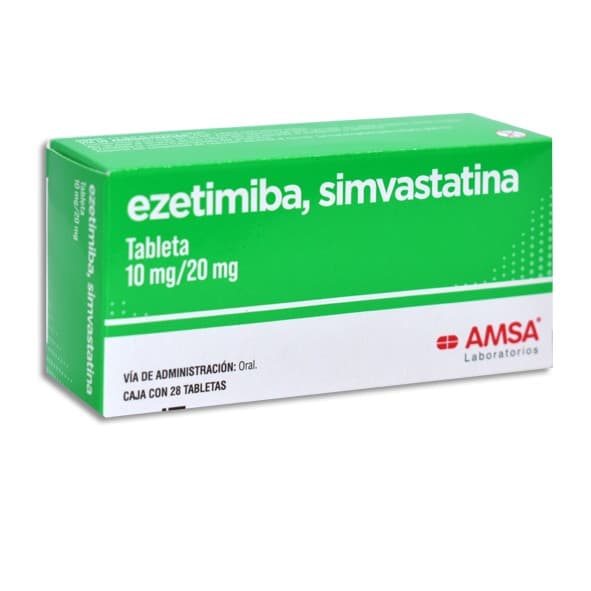 Ezetimiba/simvastatina (amsa) C/28 Tabs. 10/20 Mg.