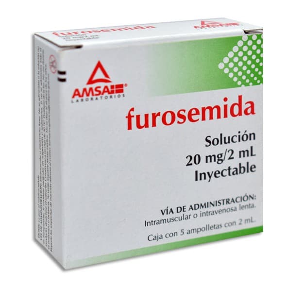 Furosemida (amsa) Sol. Iny. C/5 Amptas. 20 Mg/2 Ml.