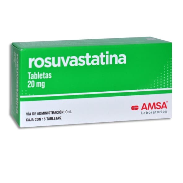 Rosuvastatina (amsa) C/15 Tabs. 20 Mg.