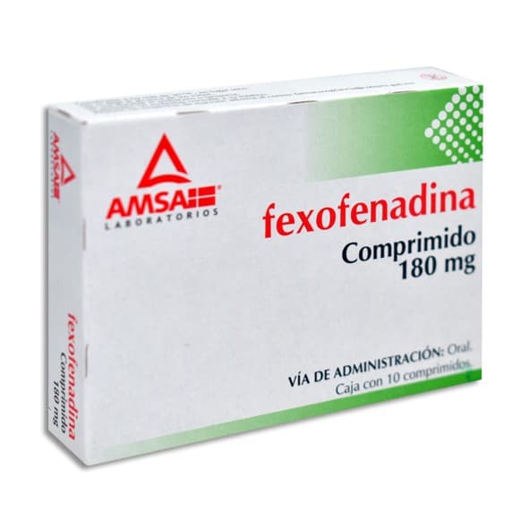 Fexofenadina (amsa) C/10 Comps. 180 Mg.