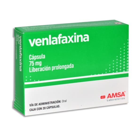 Venlafaxina (amsa) C/20 Caps. Lib. Pgda. 75 Mg.
