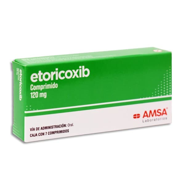 Etoricoxib (amsa) C/ 7 Comps. 120 Mg.
