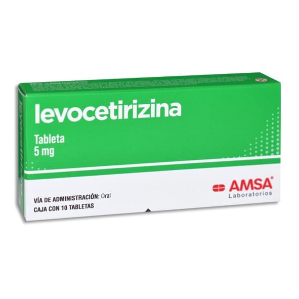 Levocetirizina (amsa) C/10 Tabs. 5 Mg.