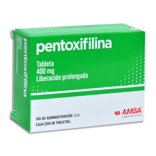 Pentoxifilina (amsa) C/30 Tabs. L.p. 400 Mg.
