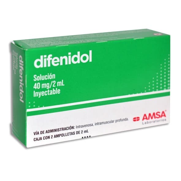 Difenidol (amsa) Sol. Iny. C/2 Amptas. 40 Mg/2 Ml.
