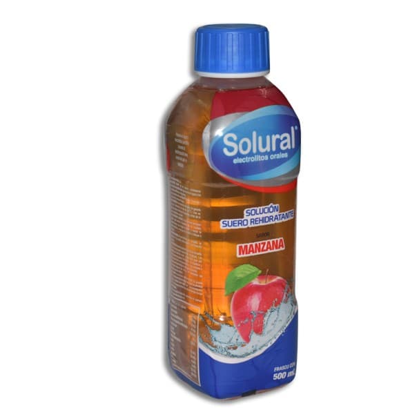 Solural Suero Rehidratante Sabor Manzana 500 Ml.