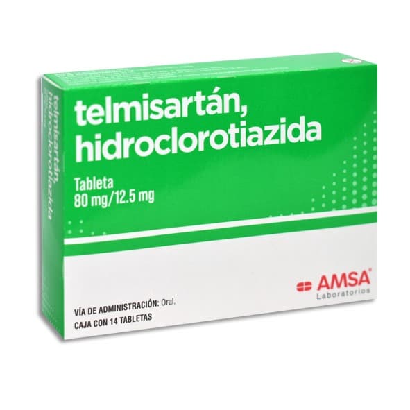 Telmisartán/hidroclorotiazida (amsa) C/14 Tabs. 80/12.5 Mg.