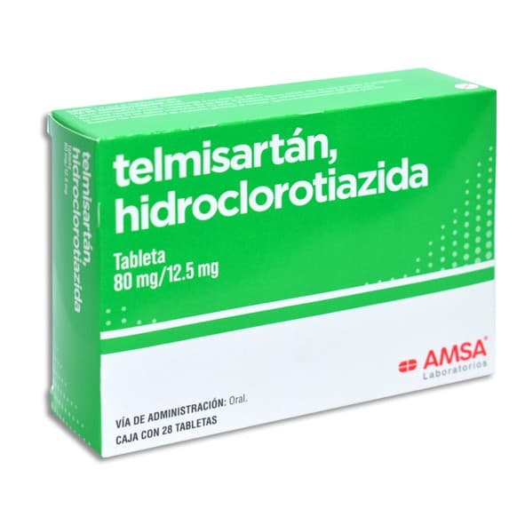 Telmisartán/hidroclorotiazida (amsa) C/28 Tabs. 80/12.5 Mg.