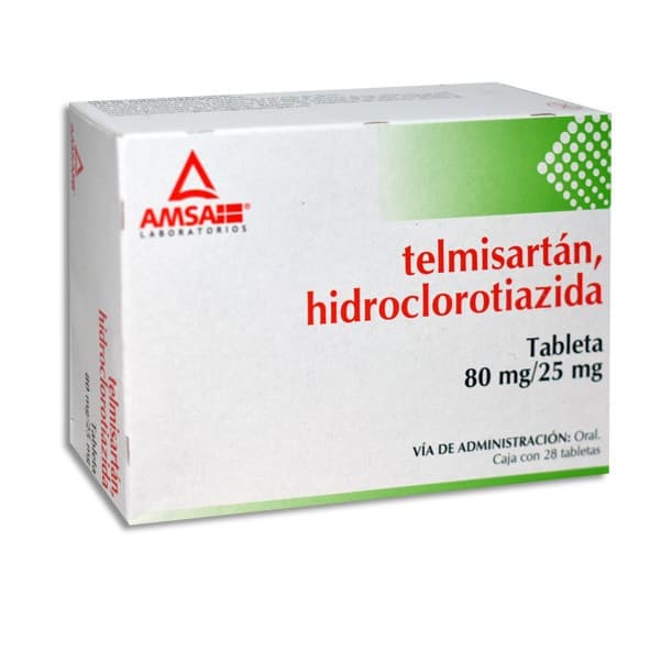Telmisartán/hidroclorotiazida (amsa) C/28 Tabs. 80/25 Mg.