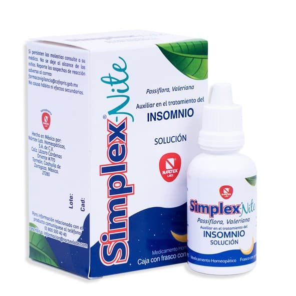 Simplex-nite Sol. Fco. Gotero 30 Ml. 1d-1d/100 Ml.