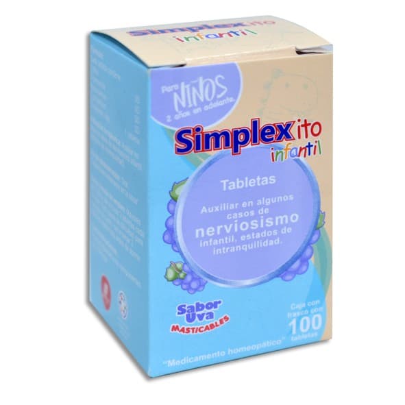 Simplex-ito Infantil C/100 Tabs. Mast. 3d/3d/3d/3d.