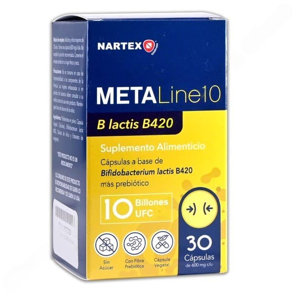 Metaline 10 C/30 Caps. 600 Mg.