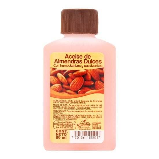 Aceite con Almendras Dulces (avant) Fco. 80 Ml.