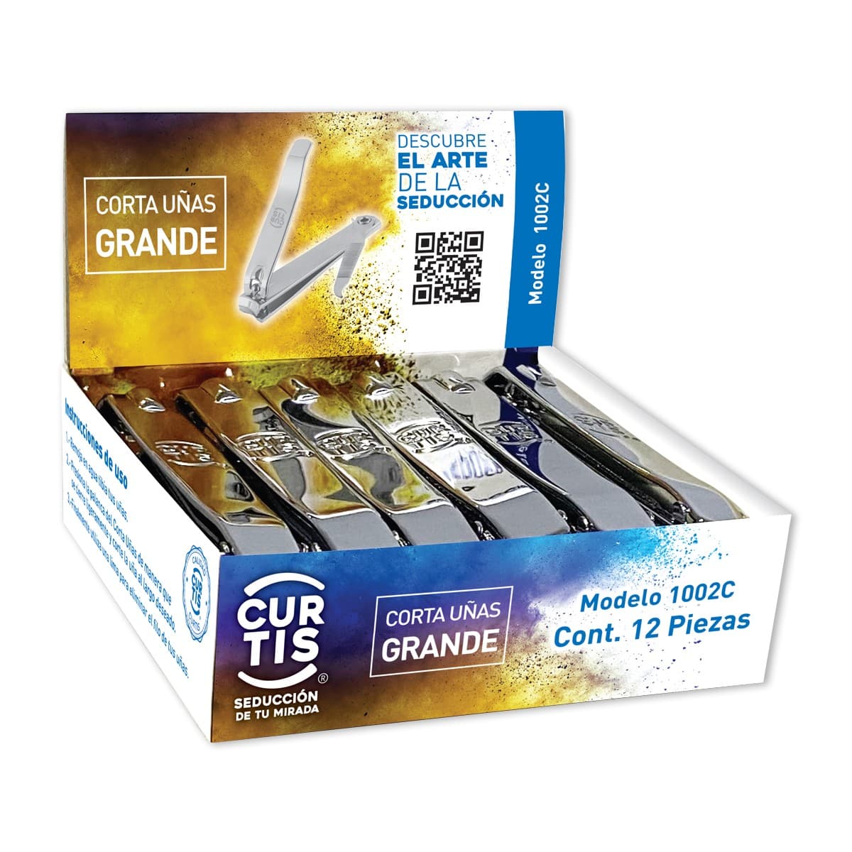 Corta Uñas de Metal Grande (curtis) Blister C/1 Pza.