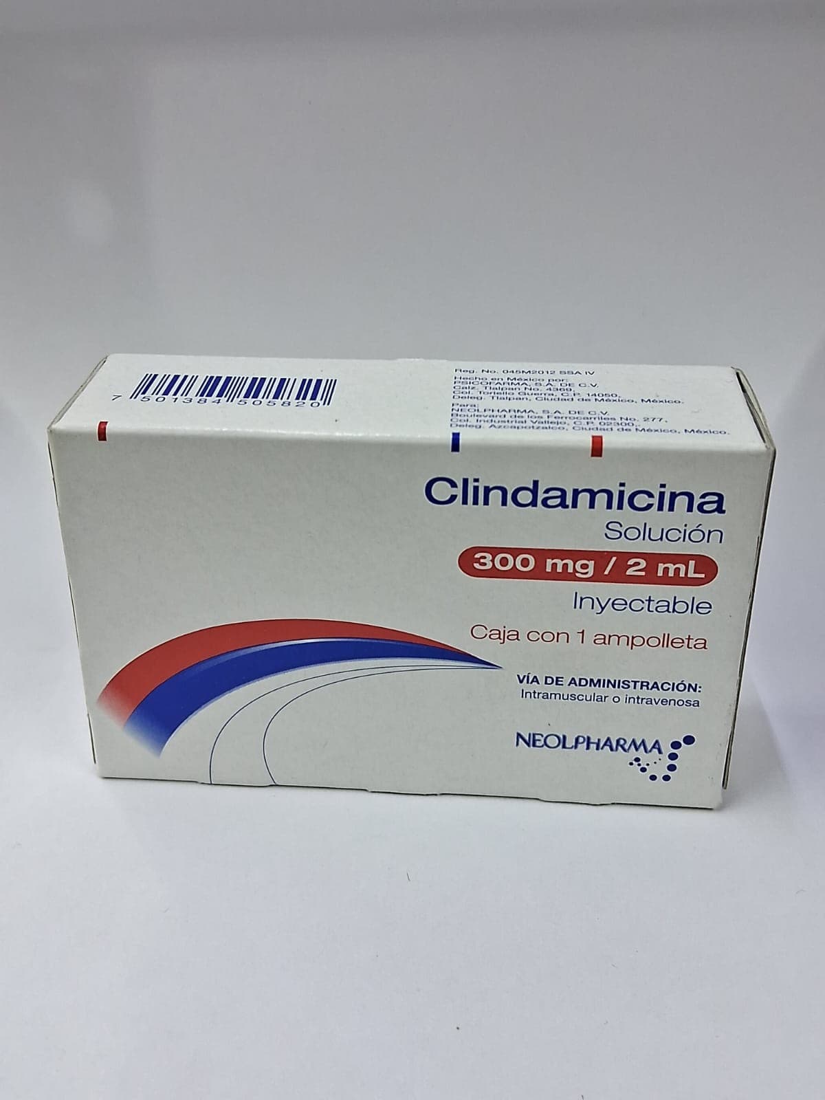 Clindamicina (neolpharma) Sol. Iny. C/1 Ampta. 300 Mg/2 Ml.