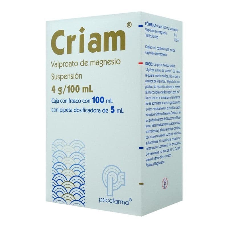 Valproato de Magnesio (psicofarma) Susp. Fco. 100 Ml. 4 G/100 Ml.