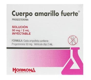 Cuerpo Amarillo Fuerte Sol. Iny. C/6 Amptas. 50 Mg/2 Ml.