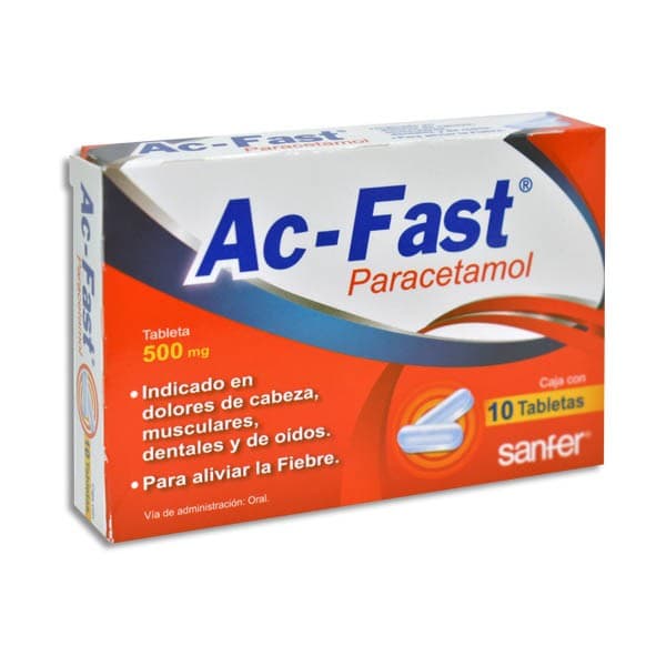 Ac-fast C/10 Tabs. 500 Mg.