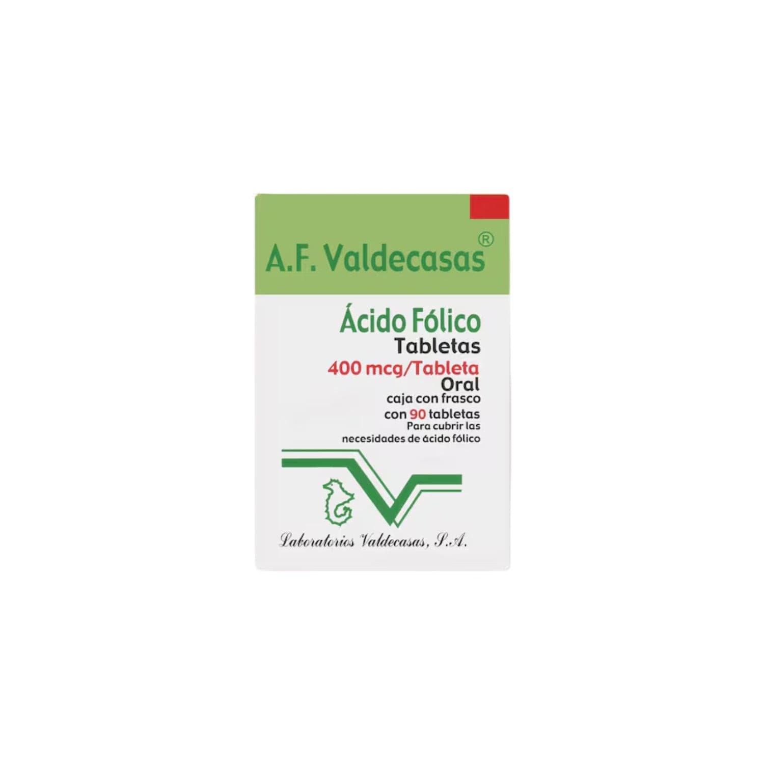 A.f. Valdecasas C/90 Tabs. 400 Mcg.
