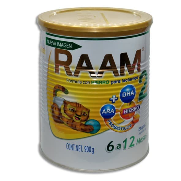 Leche Raam Etapa 2 (6 a 12 Meses) Polvo Lata C/900 G.