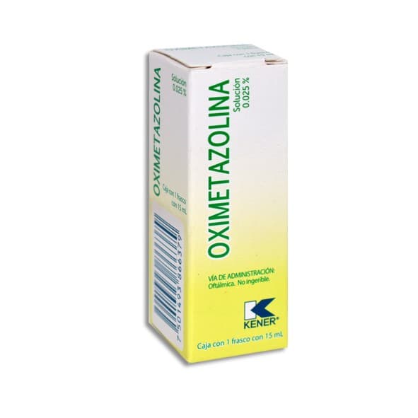 Oximetazolina (kener) Sol. Oftálmica 0.025% Fco. Gotero 15 Ml.