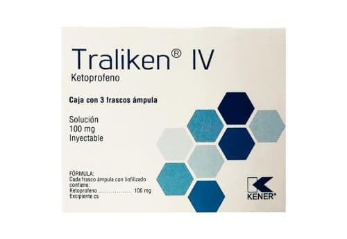 Traliken I.v. Sol. Iny. C/3 Fcos. Amp. 100 Mg.
