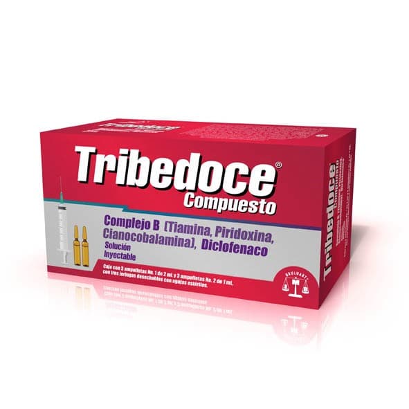 Tribedoce Compuesto Sol. Iny. C/3 Dosis 100-100-5-75 Mg/3 Ml. y 3 Jgas.