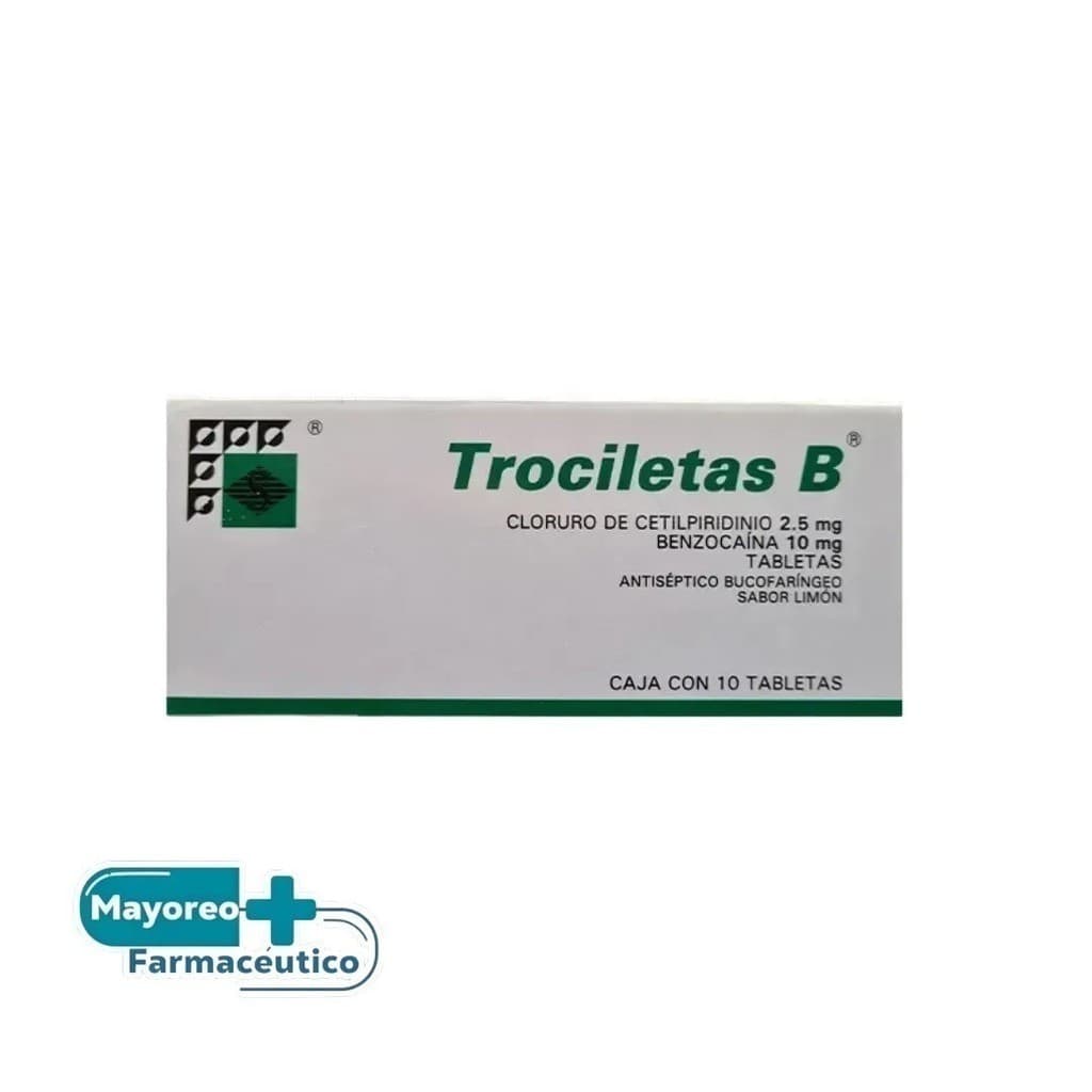 Trociletas-b C/10 Tabs. Sab. Limón 2.5/10 Mg.