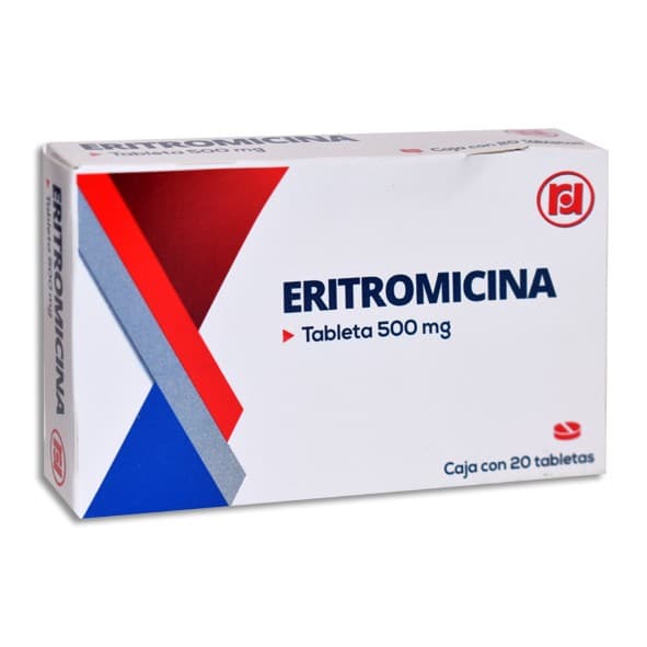Eritromicina (randall) C/20 Tabs. 500 Mg.