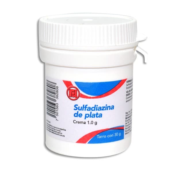 Sulfadiazina de Plata (randall) Tarro C/30 G. 1.0 G/100 G.