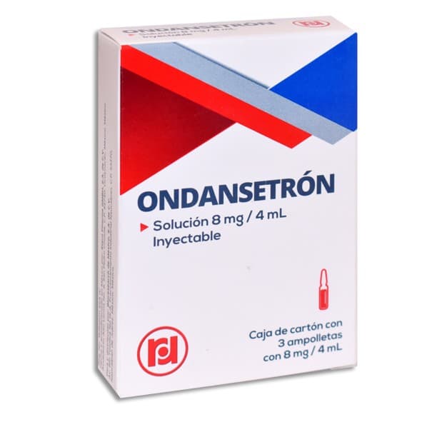 Ondansetrón (randall) Sol. Iny. C/3 Amptas. 8 Mg/4 Ml.
