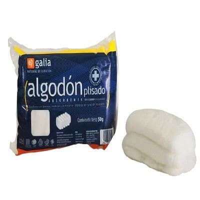 Algodon Absorbente Plisado (galia) Bolsa C/ 50 G.